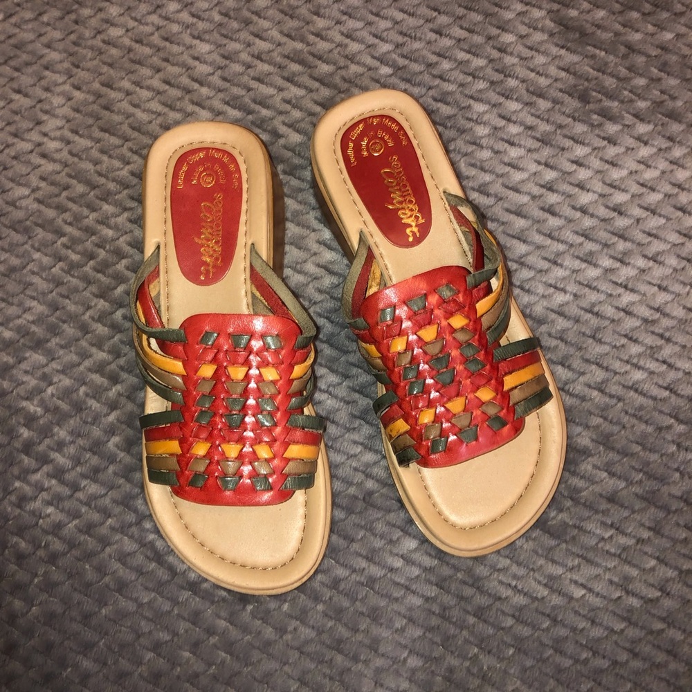 Leather Slide Ons B9
